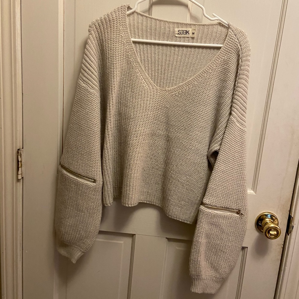 SEEK the label, zipper sleeve sweater - Picture 1 of 3